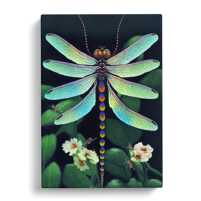 XC1022-1848X Dragonfly In Nature - Wrapped Canvas Print, 60cm H x 40cm W x 3cm D