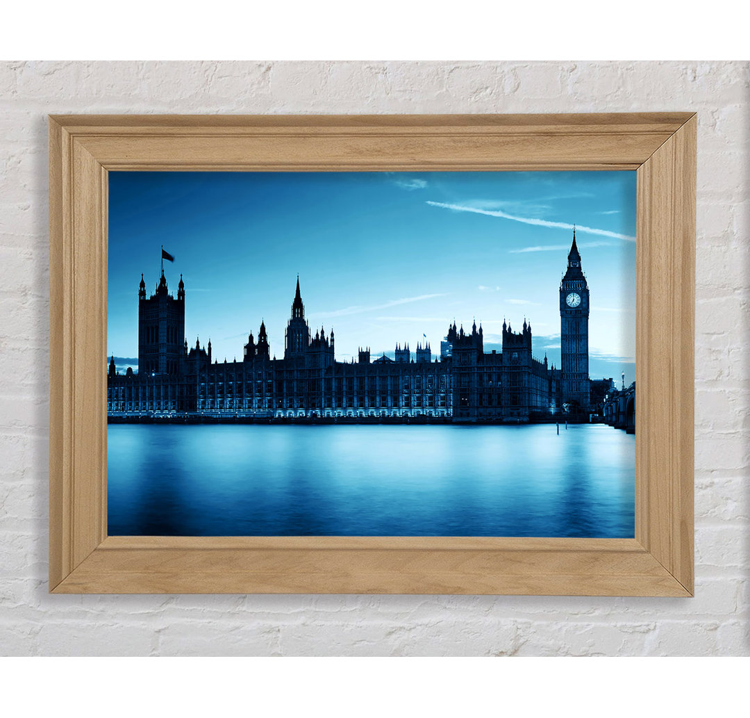 Houses Of Parliament Blues - Einzelne Bilderrahmen Kunstdrucke