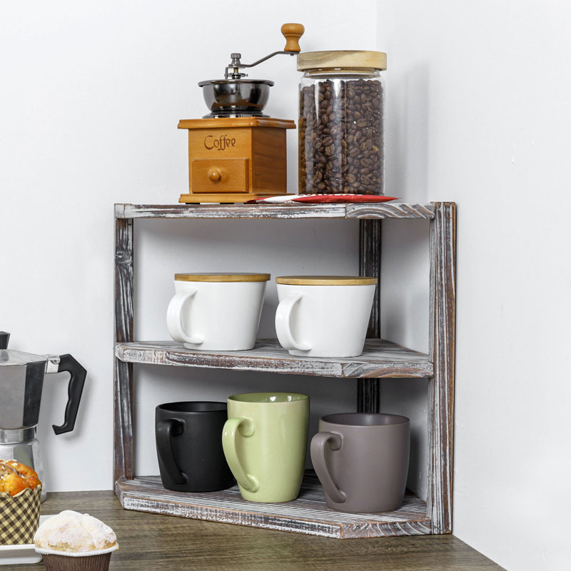 Freestanding Wood Spice Rack