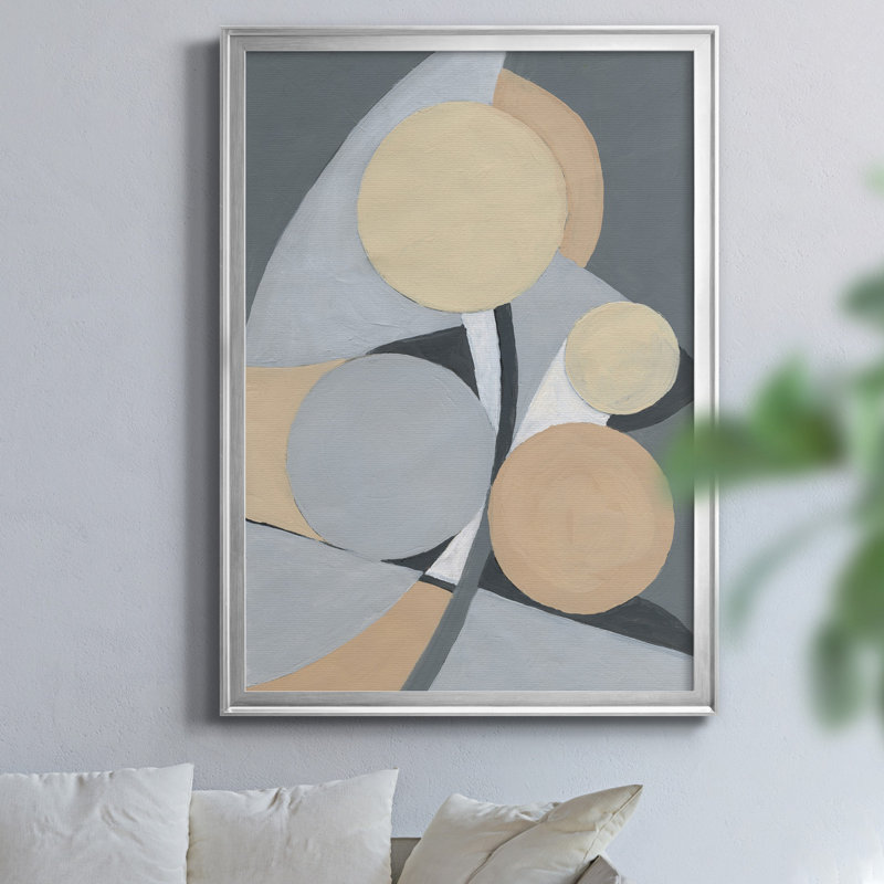 Millenium II par J Paul, reproduction d'art sur toile, Argent, H 26,5 po x l 36,5 po x P 1,5 po