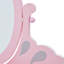 Teamson Kids Rapunzel Kids Vanity Table & Stool, Pink & Gray