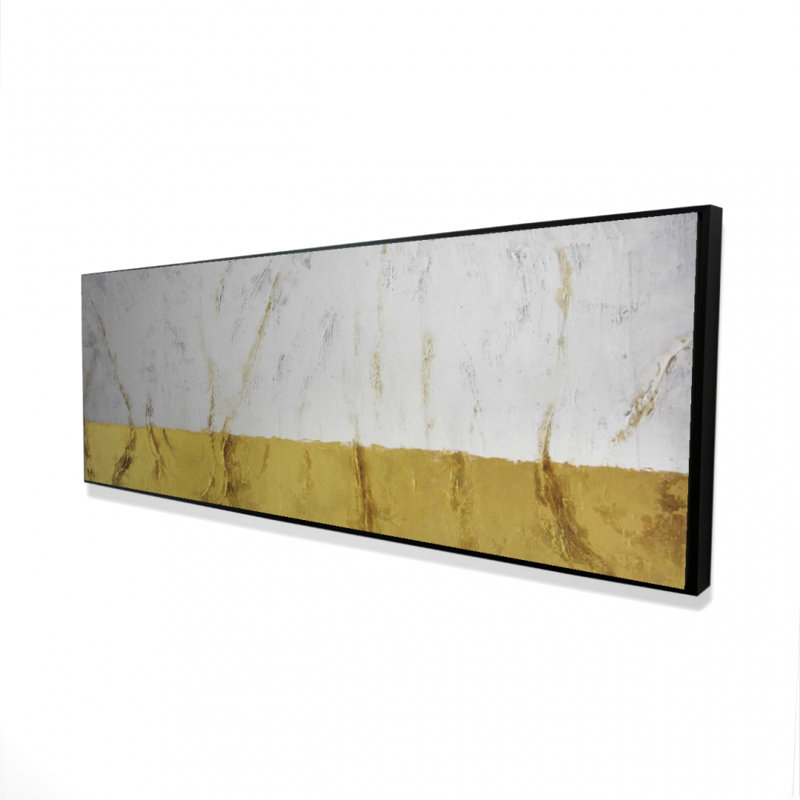 Toile encadrée «Golden Shine» - art moderne de décoration intérieure