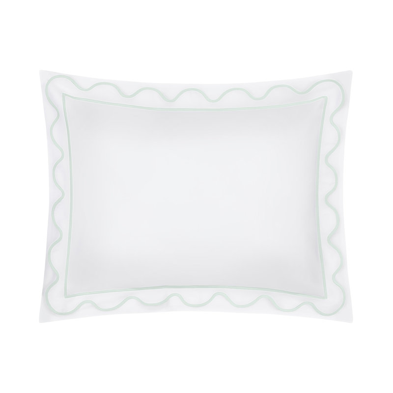 Amalfi Sham, Ivory/Eucalipto, Euro