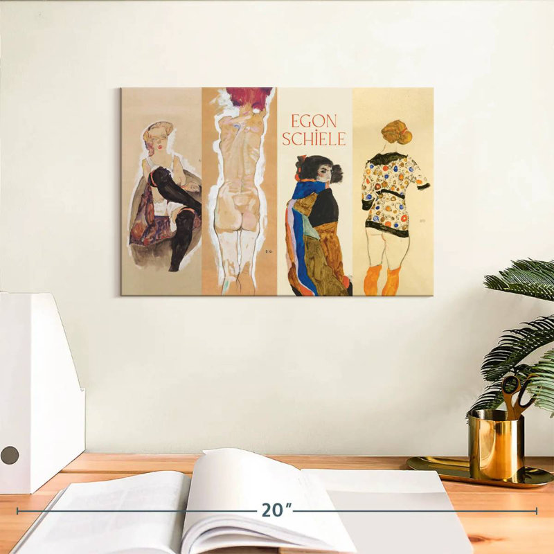 Affiche de l'exposition Leisha Egon Schiele, H 8 po x l 12 po