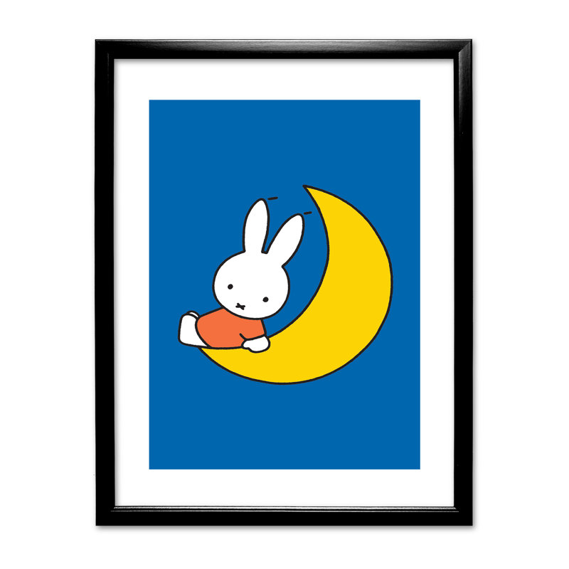 Dick Bruna - Single Picture Frame Print, Black