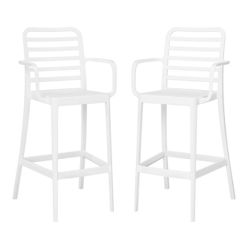 Tabouret de bar 29,5 po , Blanc