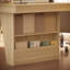 78.7'' W X 39.4'' D Rectangular Wood Grain Colour Desk With Shelves And Storage Compartments