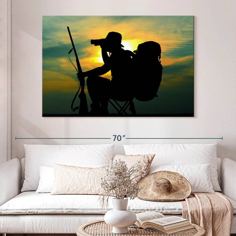Hunter Scouting, 20" H x 30" W