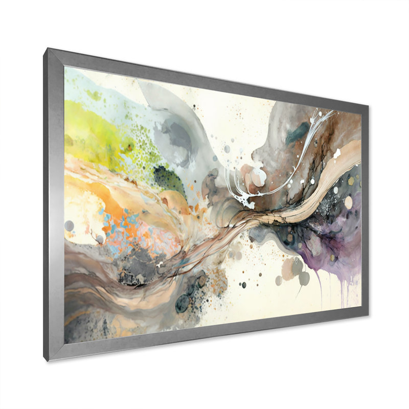 Art mural sur toile Subtile Serenity, H 12 po x l 20 po x P 1 po, Cadre photo argenté