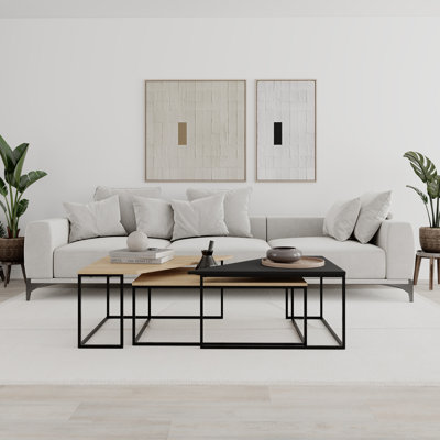 Guelph 3-Piece Nesting Coffee Table Set Stylish & Space-Saving