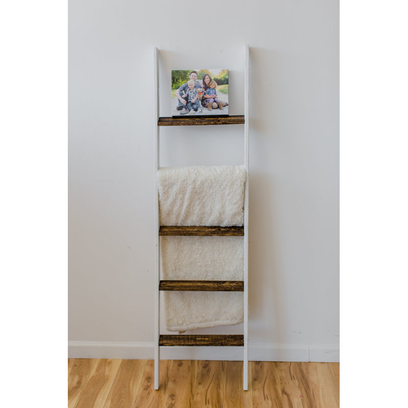Two Tone Rustic 5 ft Blanket Ladder