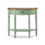 Table d'appoint en bois massif vert pastel French Country