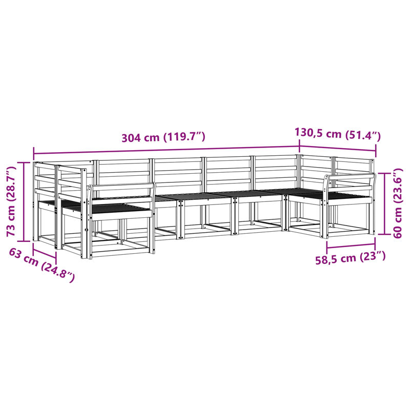 245cm Wide Patio Sofa, 7