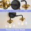 Luminaire de salle de bain à intensité variable avec abat-jour en verre soufflé à la main Karlei-367042662-362423861-362368881