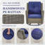 Red Barrel Studio® Wicker Swivel Glider Chair With Pro Olefin Cushions