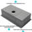 30*19*9 Inch Undermount Kitchen Sink Of 16 Gauge Stainless Steel, Brushed Nickel Finish, Workstation For Extra Utility, And Included Cutting Board Appearance, Extended Colander