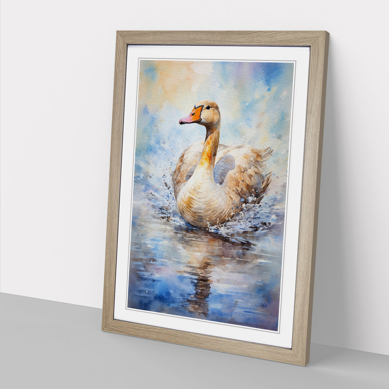 Goose Impressionism - Framed Print