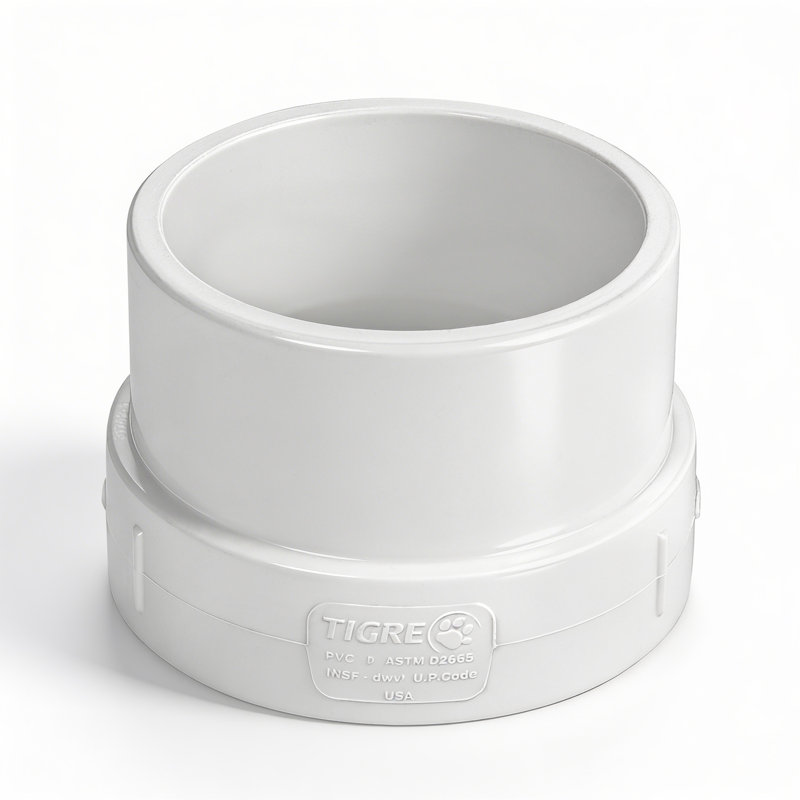Adaptateur de nettoyage en PVC blanc 3 pouces, filetage Hub x femelle pour systèmes de drainage, d'évacuation et d'évacuation (paquet de 25)