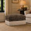 Méridienne à repose-pieds Leopard Chenille-130583992