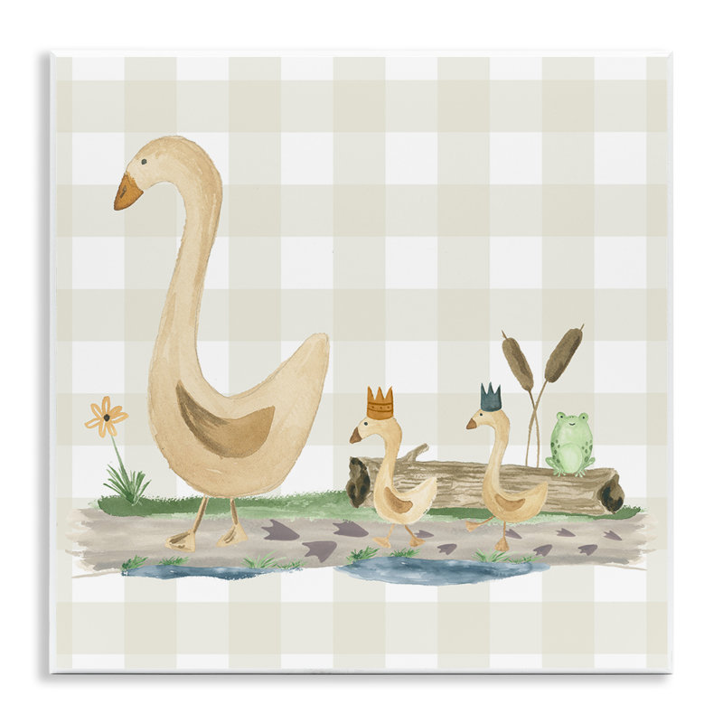 «Ducks on Yellow Plaid» par Lucille Price