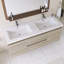 Meuble-lavabo mural simple avec plateau en résine intégré blanc-1212365457