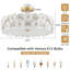 Lustre moderne semi-encastré en verre 20 "-144617996