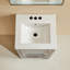 Meuble-lavabo simple autoportant de 18 po avec plateau entièrement assemblé