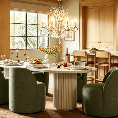 Lustre traditionnel de style bougie Valmira 