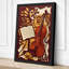 Violin and Music Art Deco - Wrapped Canvas-60922189-60922191