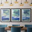 Island Dusk - reproduction sur mesure encadrée de qualité supérieure - 3 pièces-2080328774-2080328772
