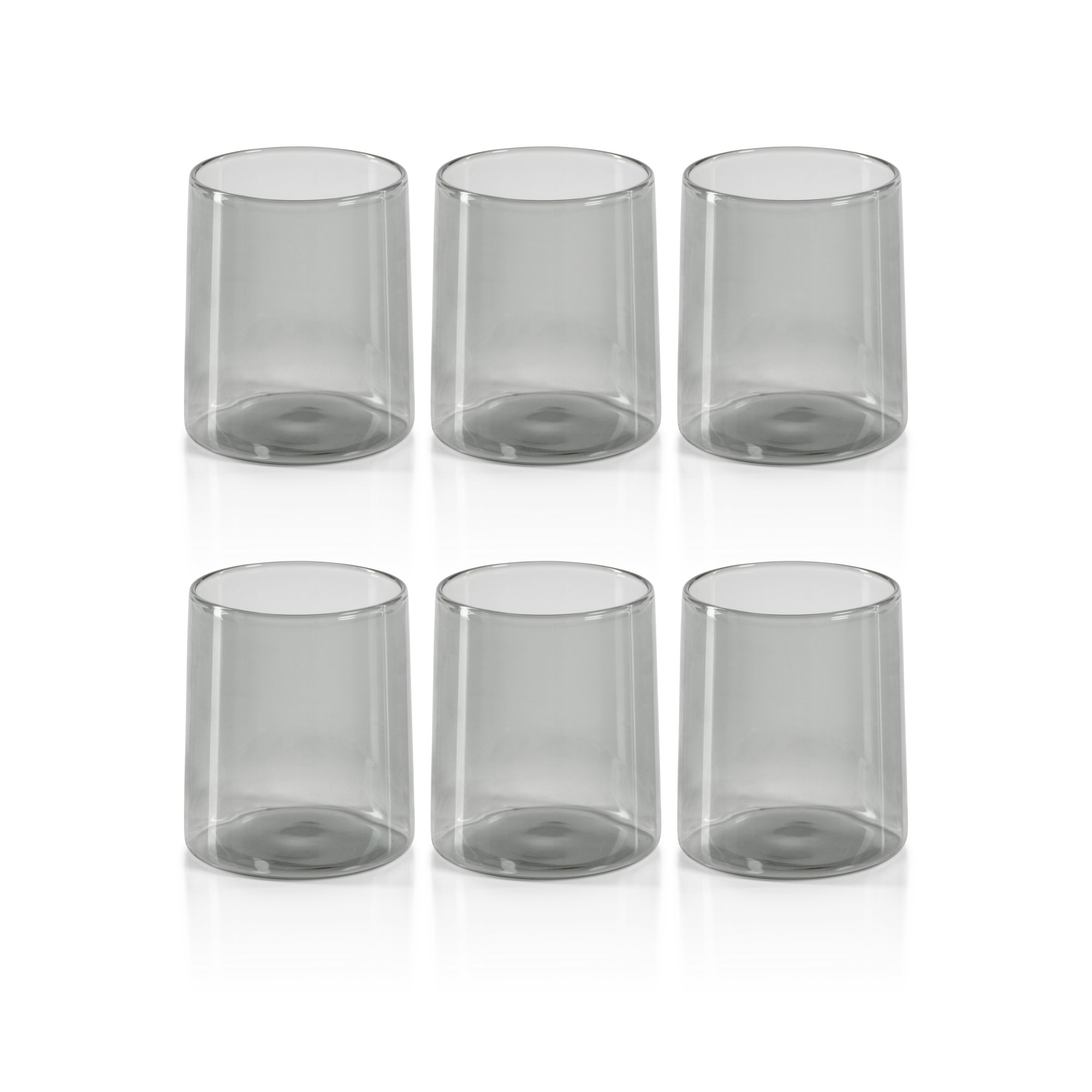 Lorient Tumbler Glasses, Smoke
