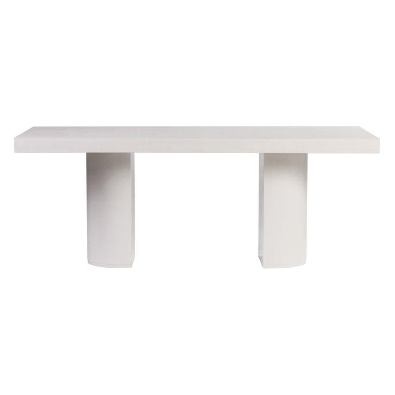 Table de salle à manger Perpetual, Ivoire blanc
