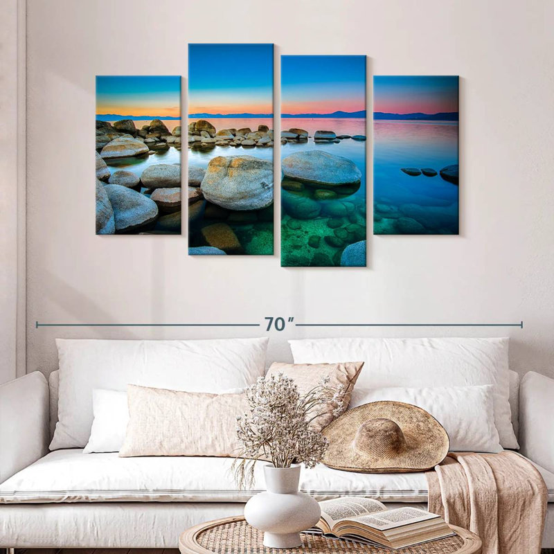 Alvord Lake Tahoe Rocks, 32" H x 52" W