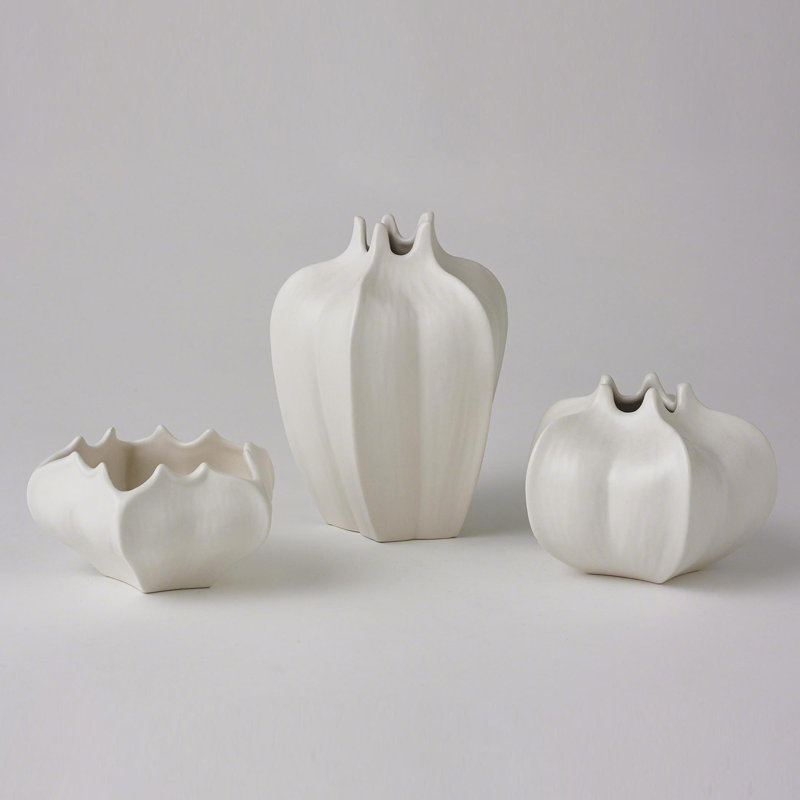 Mini Star Fruit Ceramic Bowl in Reactive Green or Matte White