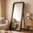 Solid Wood Rectangle Floor Mirror