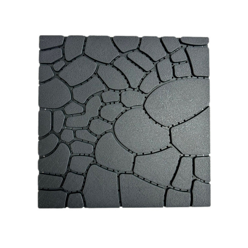 44 pièces de tuiles de terrasse 12 pouces à texture de pierre gris foncé pour terrasse de balcon