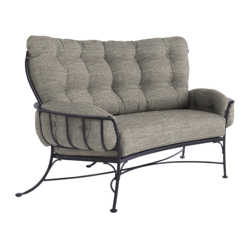 Monterra Outdoor 2 - Seat Loveseat, Graphite, Alcazar Redwood