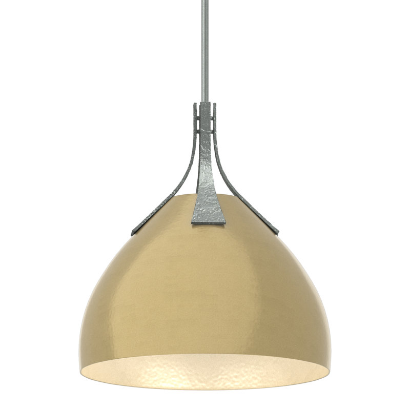Summit 1 - Light Single Dome Pendant, Modern Brass, Vintage Platinum