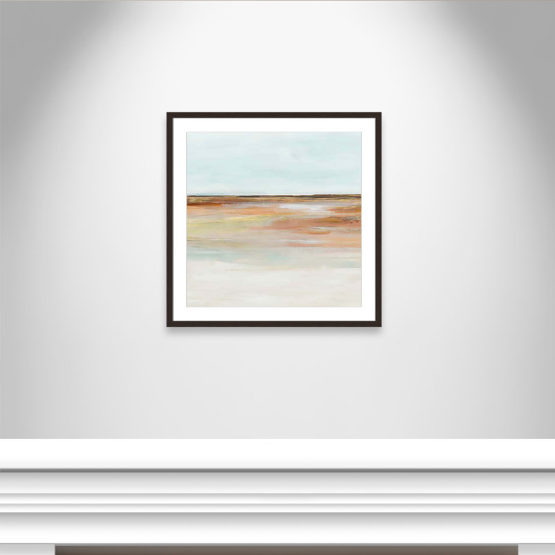 «Coastal Glades I Print» par Ian C, Cadre en noyer, H 27,5 po x l 27,5 po x P 1,25 po