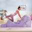  Chaise de yoga 2 en 1 pliable avec housse amovible lavable, méridienne ergonomique et banc de lit pour Home Studio-1974441815