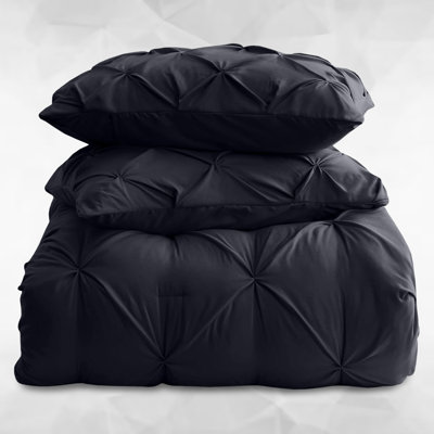 Microfiber Solid Colour Duvet Cover Set with Pillowcases