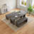 3-Piece Dining Table Set For 6-8 People, 70.8'' Rectangle Kitchen Table With 2 Benches For Breakfast Nook, Dining Room Furniture-1375393458