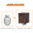 Shade Concrete Propane Outdoor Fire Pit Table-232594051