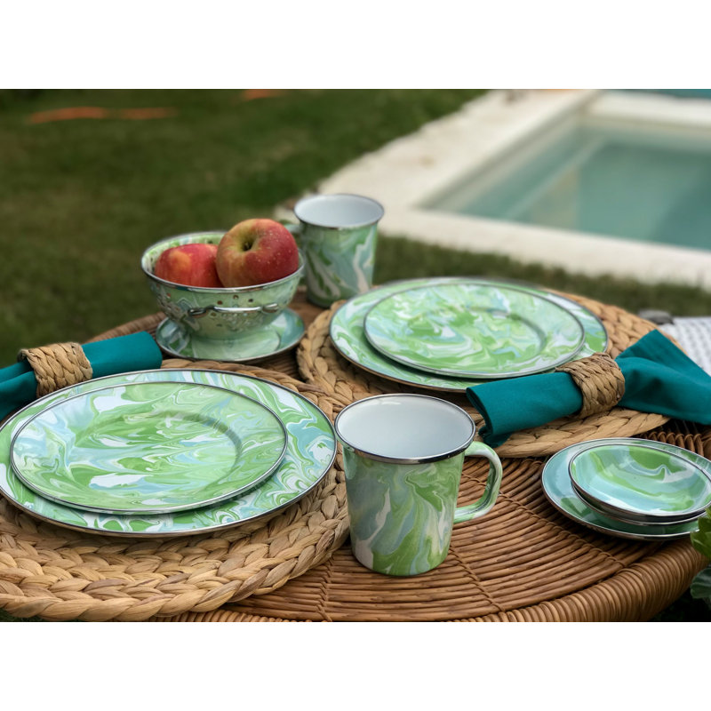Set of 2 Modern Monet Chargers