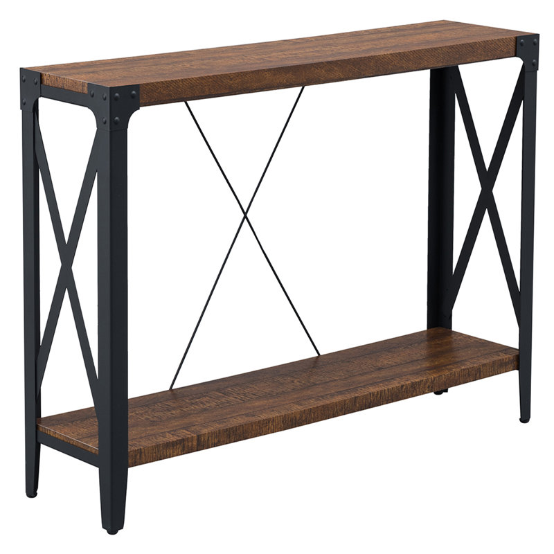 Sylvain 46'' Console Table, Reclaimed Barnwood Oak