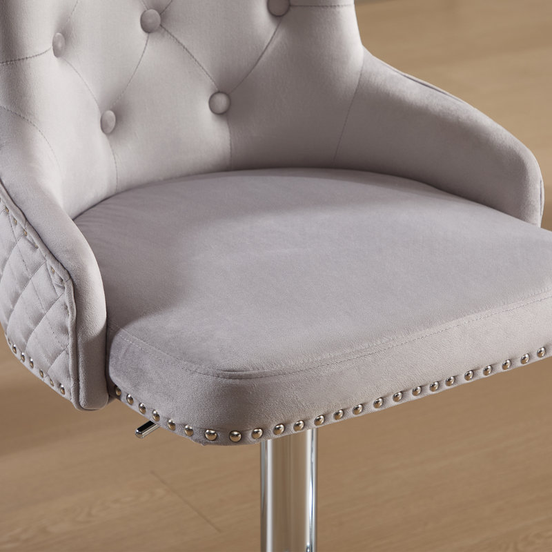 Tabouret de bar réglable en hauteur Markfrancis, Gris