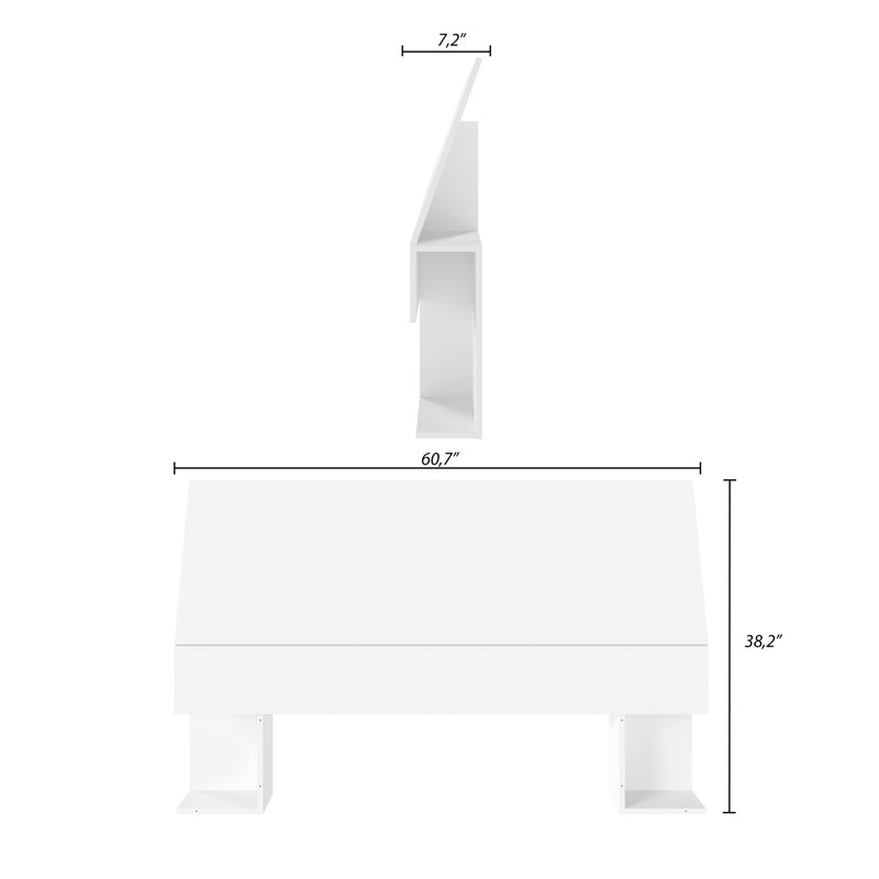 Clutton Headboard, Queen, White