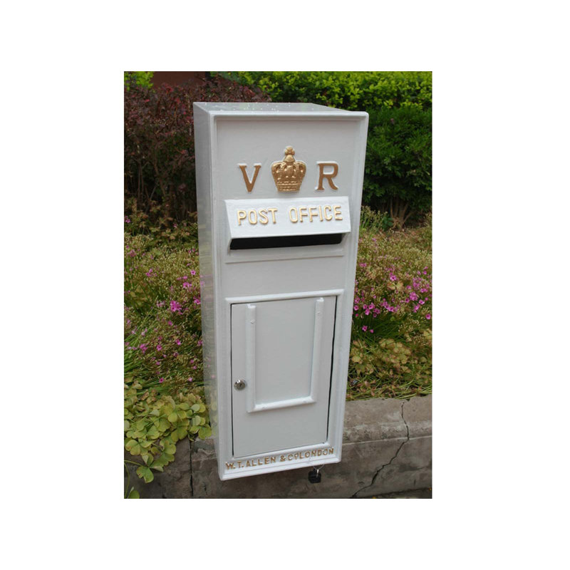 Carrickfergus Aluminum Wall Mounted Post Box, White