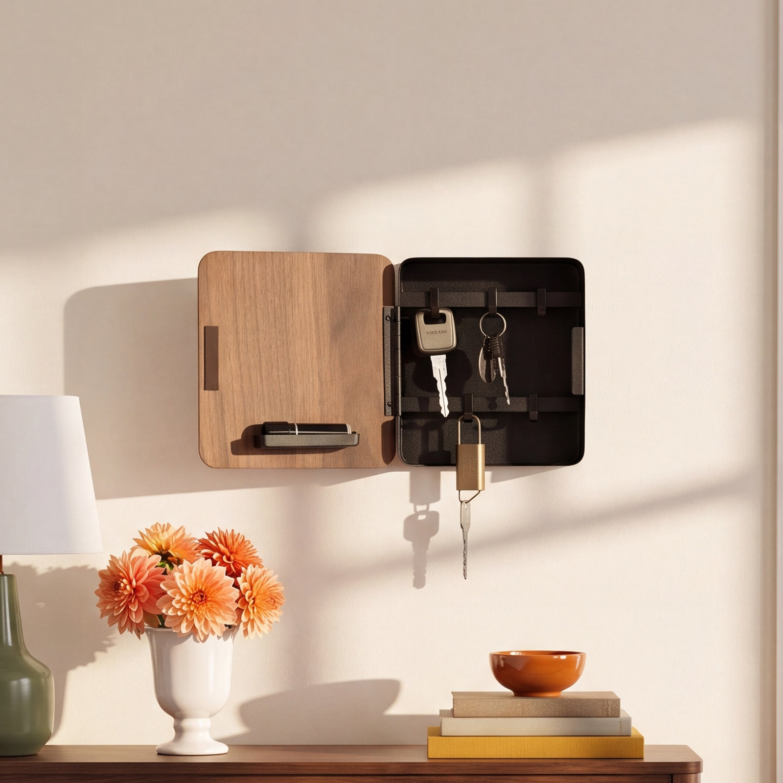 Yamazaki Home Magnetic Key Cabinet, Black