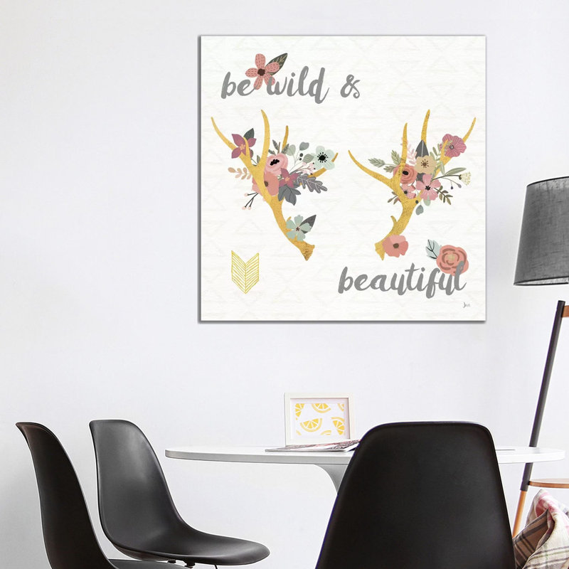 Boho Beauty I Pastel 1 Piece Wrapped Canvas Painting, 93.98 cm H x 93.98 cm W x 1.91 cm D